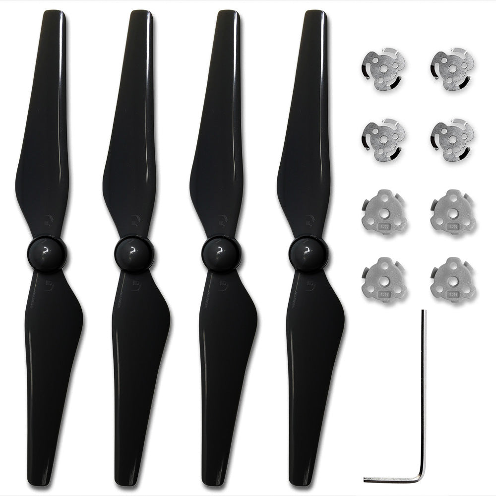 ULTIMAXX Phantom 4 9450 Quick Release Nylon Propeller Prop With Install Kit (Black)