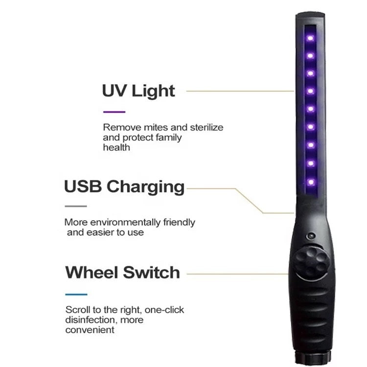 Ultimaxx Rechargeable Handheld UV Wand w/ 9 UV Bulbs