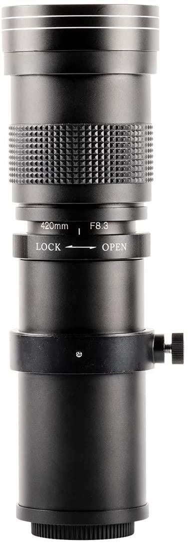 Ultimaxx 420-800mm f/8.3-16 Super HD Manual Telephoto Zoom Lens - Black