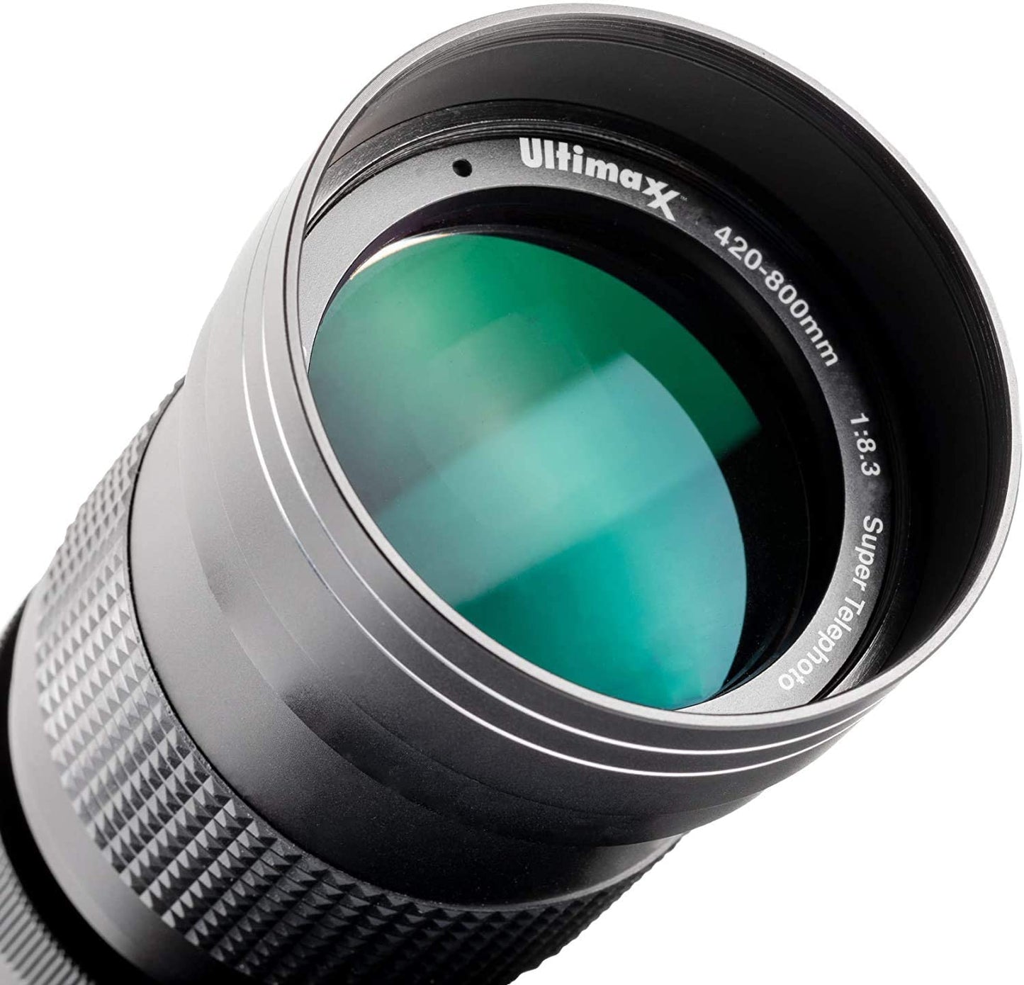 Ultimaxx 420-800mm f/8.3-16 Super HD Manual Telephoto Zoom Lens - Black