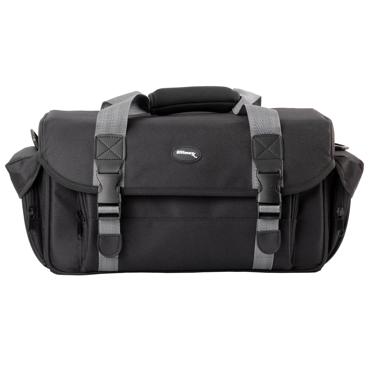 Ultimaxx Water-Resistant Gadget Bag for Electronics: Adjustable, Padded Dividers for Customization - Larger with Dual Buckles
