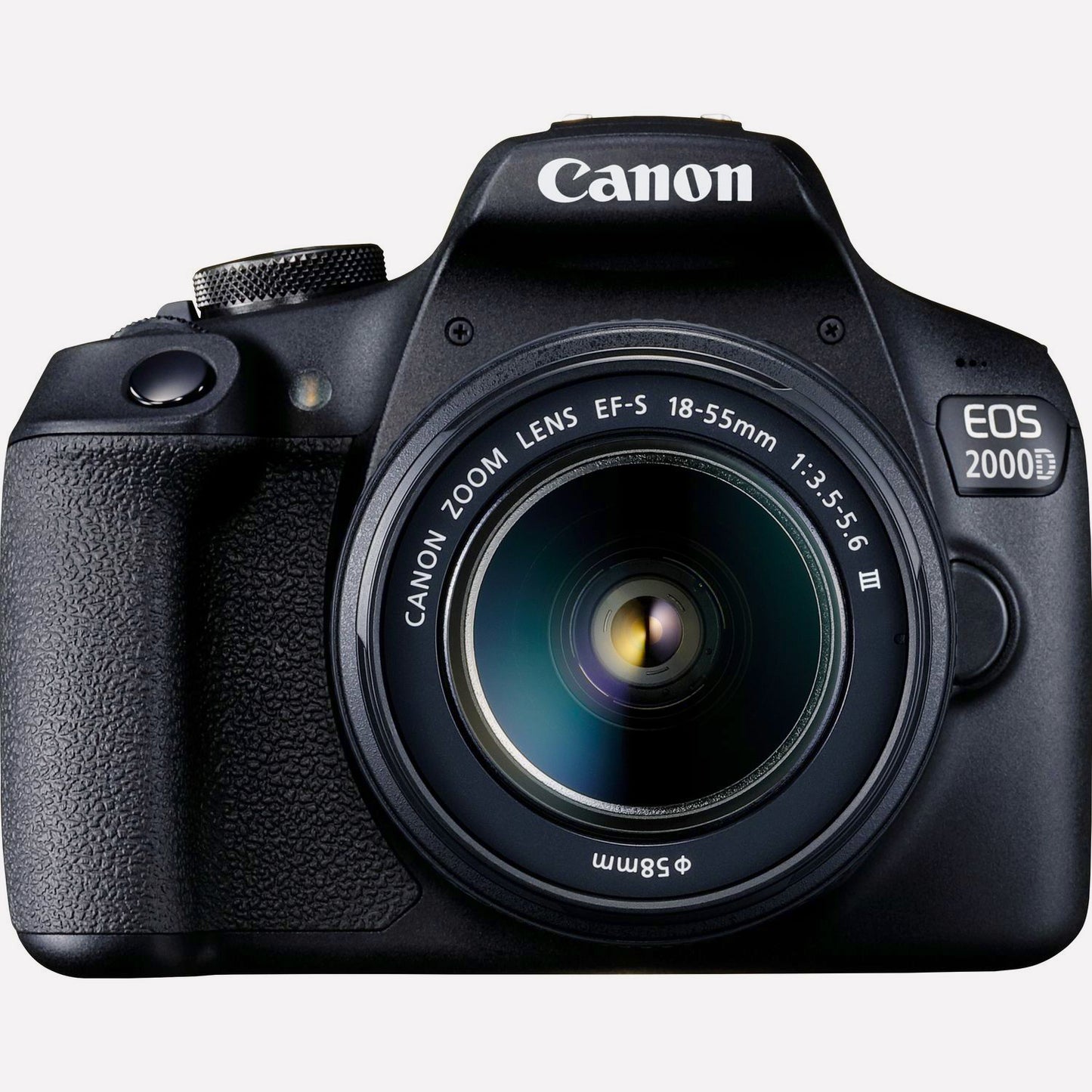 Canon EOS 2000D with EF-S 18-55mm III Lens with Starter Accessory Bundle - Includes: SanDisk Ultra 64GB SDXC, Digital Flash, Extended Life Replacement Battery, Water Resistant Gadget Bag & More