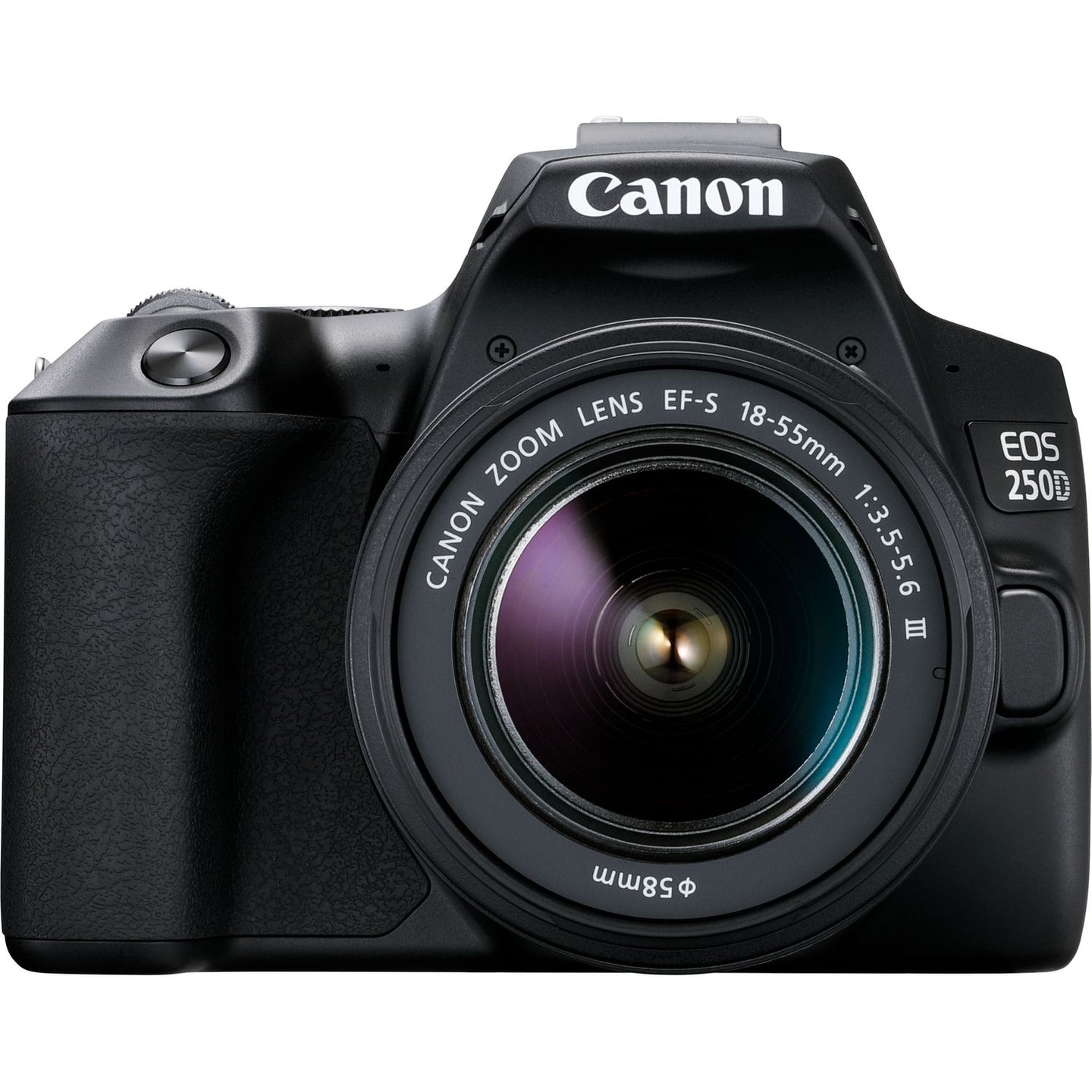 Canon EOS 250D (Rebel SL3) with EF-S 18-55mm f/3.5-5.6 III Lens & Starter Accessory Bundle - Includes: SanDisk Ultra 64GB SDXC, Digital Flash, Extended Life Replacement Battery, Water Resistant Gadget Bag & More
