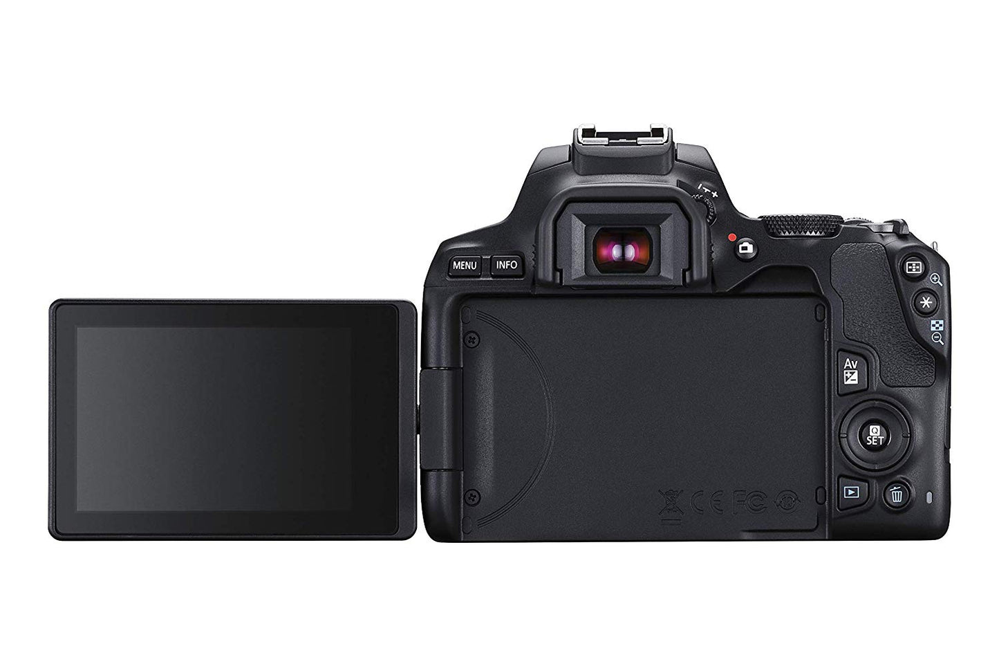 Canon EOS 250D (Rebel SL3) (Body Only) with Starter Accessory Bundle - Includes: SanDisk Ultra 64GB SDXC, Digital Flash, Extended Life Replacement Battery, Water Resistant Gadget Bag & More