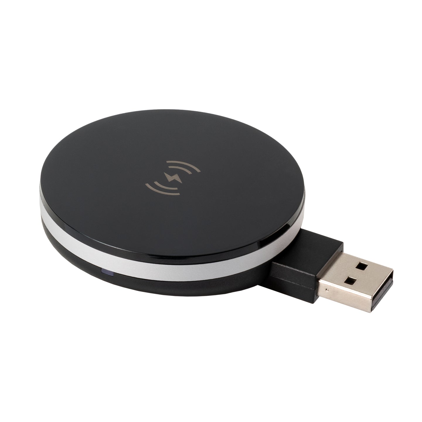 Ultimaxx Wireless Qi Fast Charger (WAFR/Ultimaxx) with Built-in USB-A Plug, 2ft USB-C to USB-A Cable