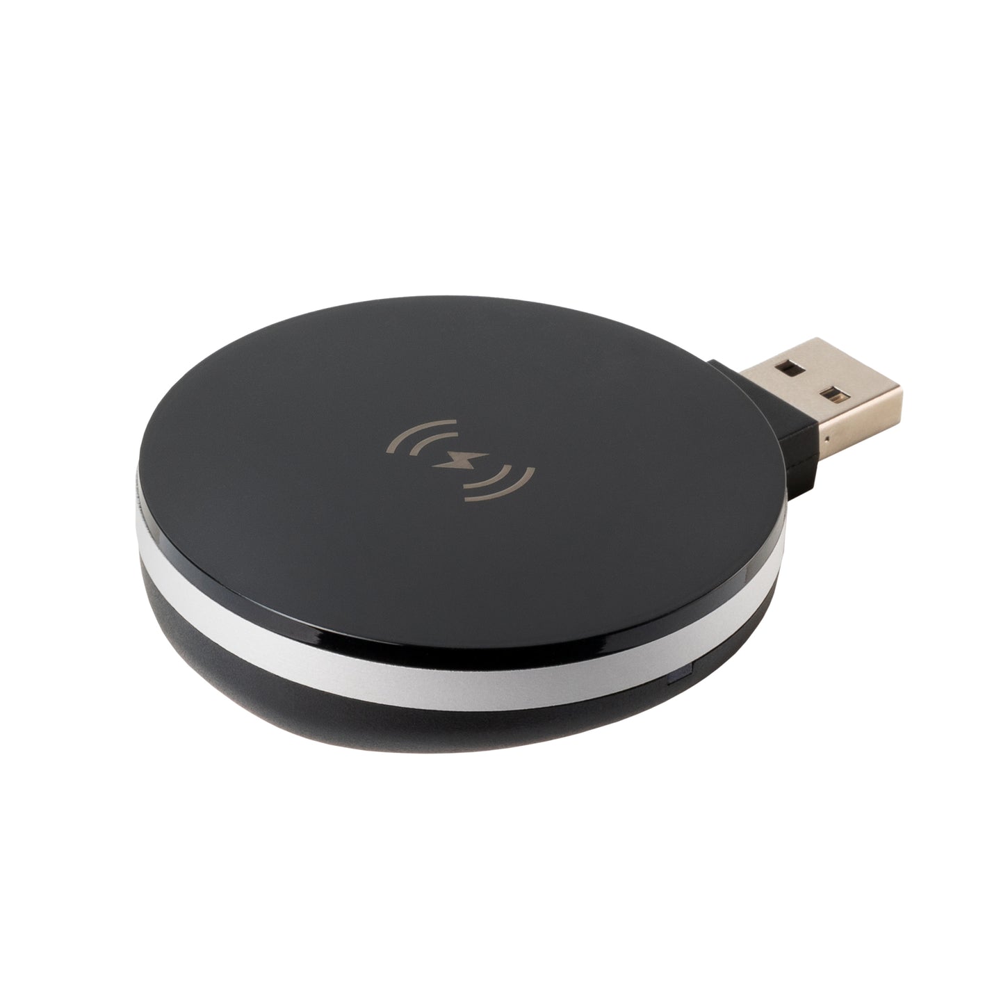 Ultimaxx Wireless Qi Fast Charger (WAFR/Ultimaxx) with Built-in USB-A Plug, 2ft USB-C to USB-A Cable