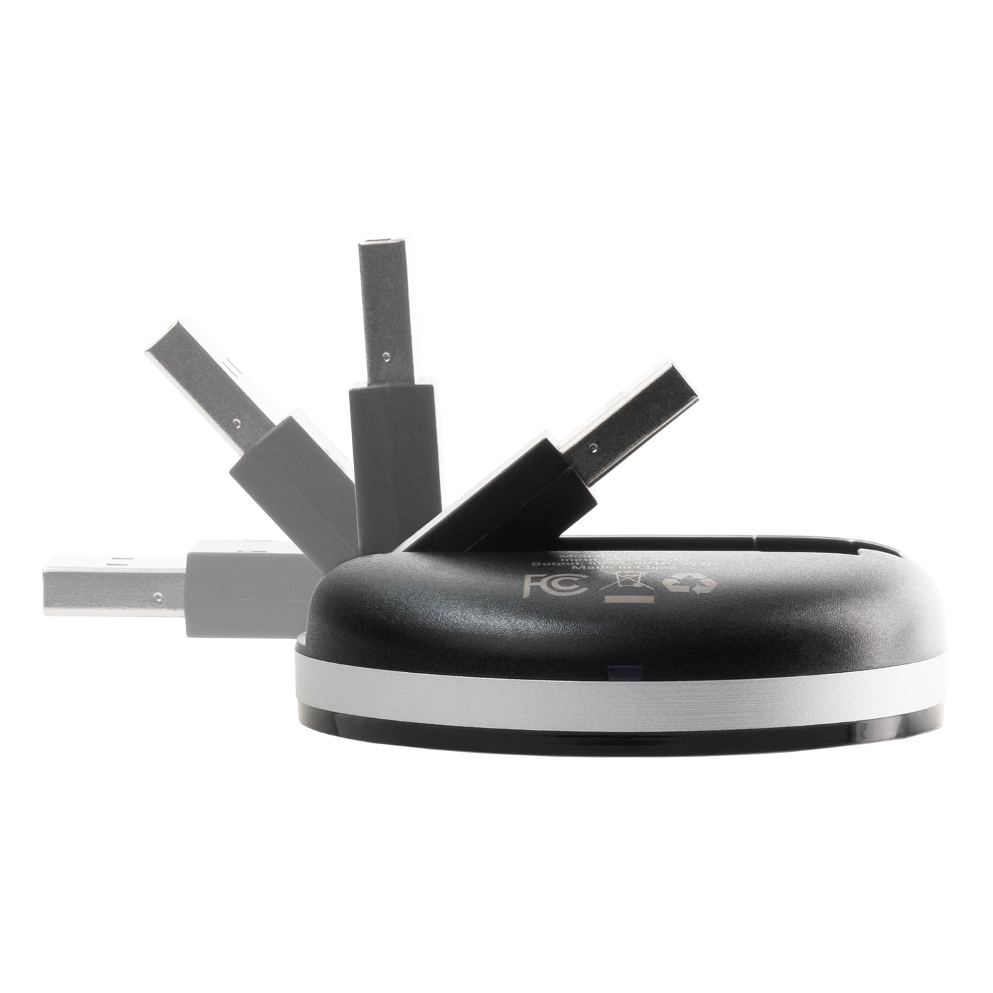 Ultimaxx Wireless Qi Fast Charger (WAFR/Ultimaxx) with Built-in USB-A Plug, 2ft USB-C to USB-A Cable