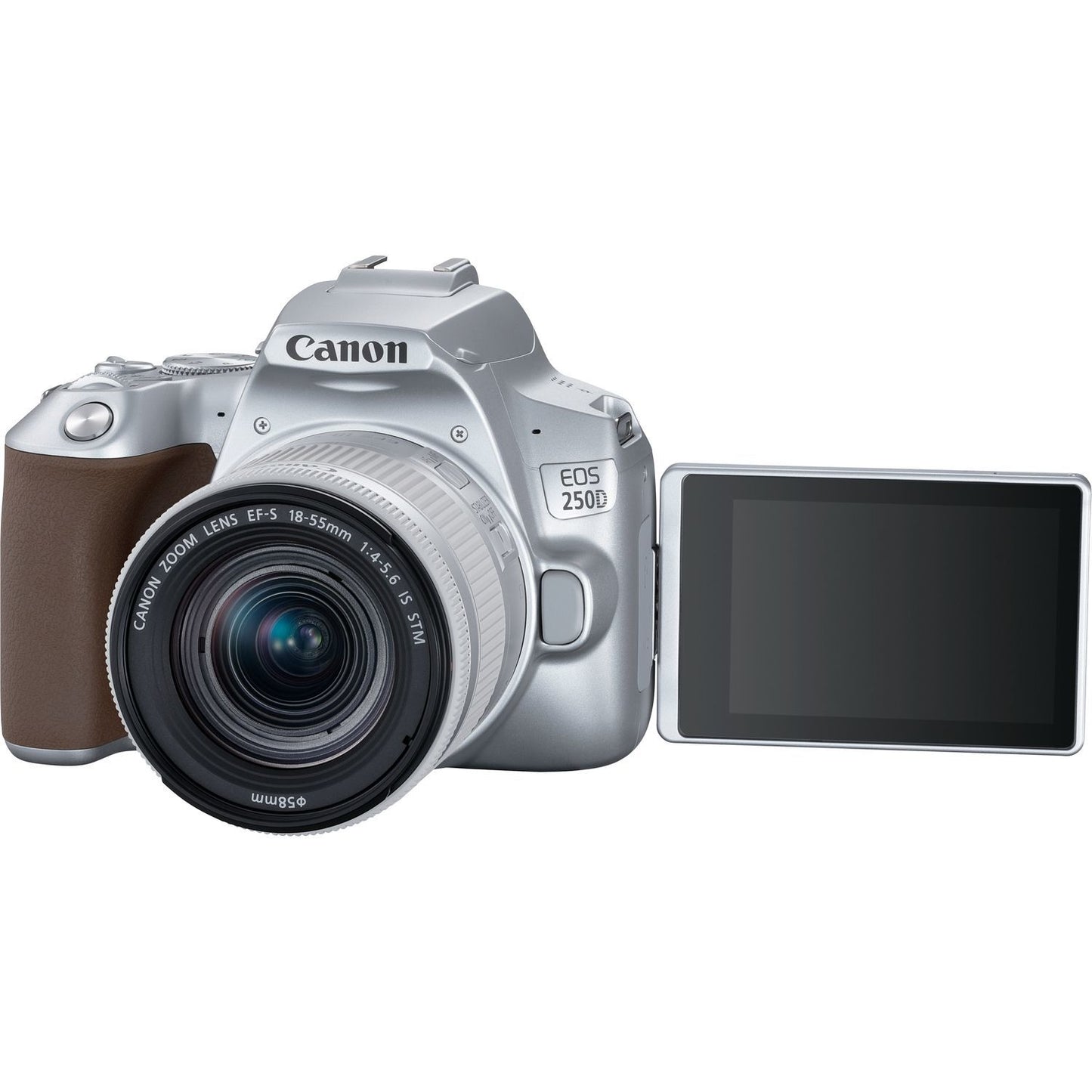Canon EOS 250D + EF-S 18-55mm f/4-5.6 IS STM Lens (Silver)