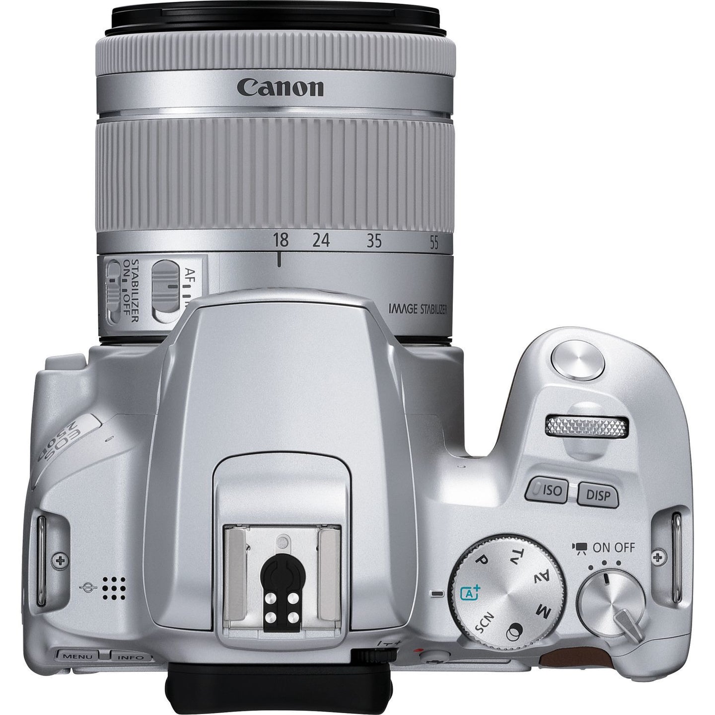 Canon EOS 250D + EF-S 18-55mm f/4-5.6 IS STM Lens (Silver)