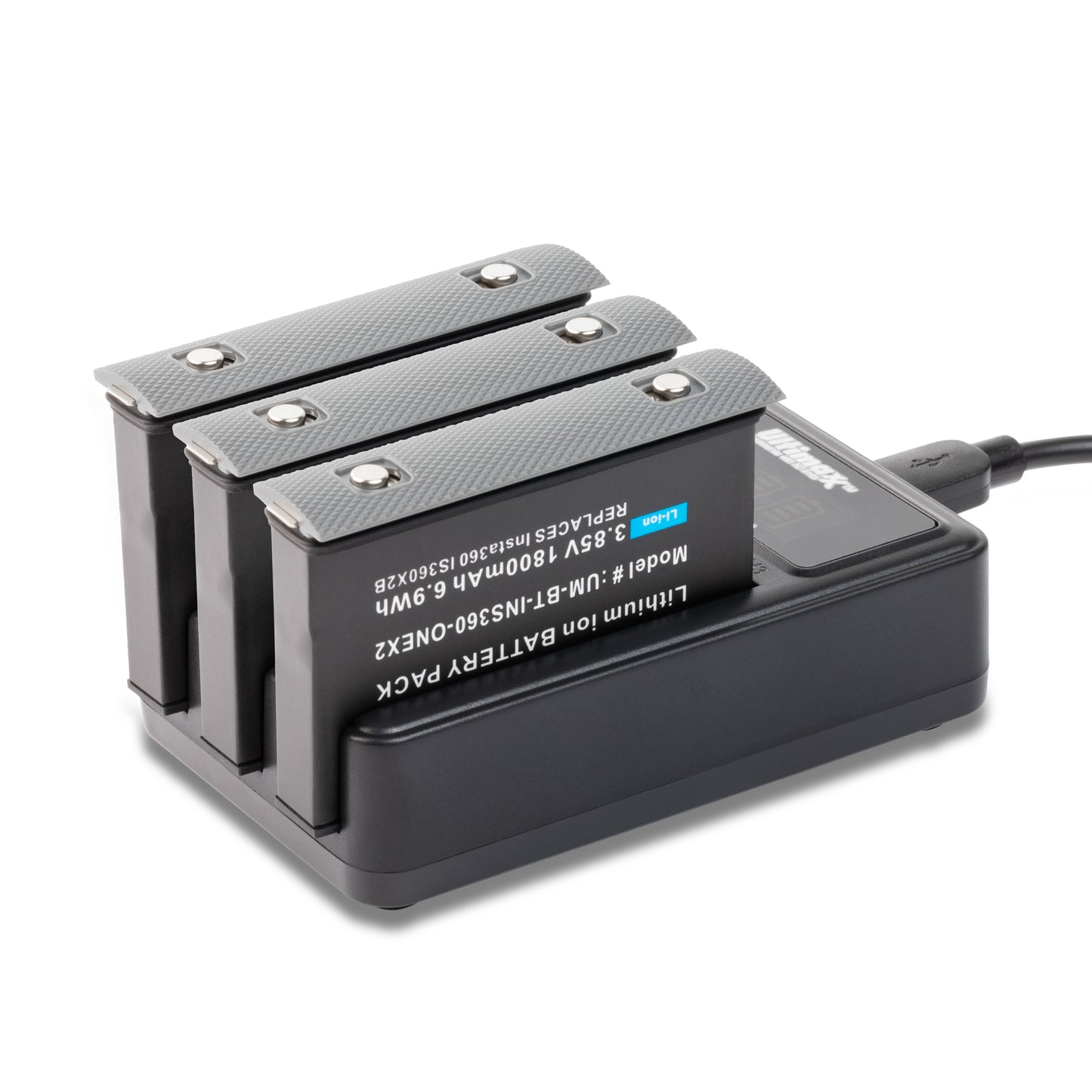 Ultimaxx Triple Charger for Insta360 One X2 w/ LED Display