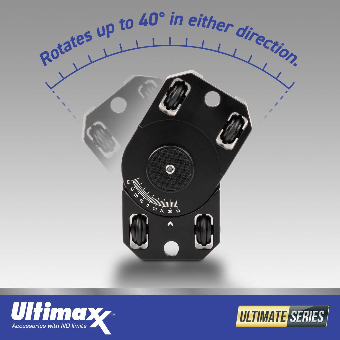 Ultimaxx Portable Mini Metal Dolly w/ Swivel Ball, Action Camera Adapter & Screw