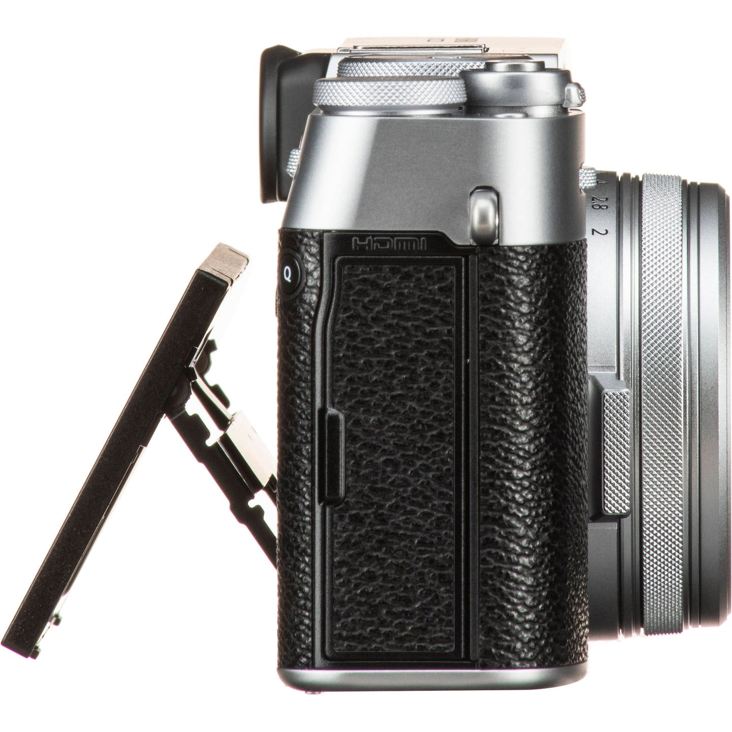 FUJIFILM X100V Digital Camera (Silver) with Essential Accessory Bundle: SanDisk 64GB Ultra SDXC Memory Card, Mini ?Gripster? Tripod, Spare Battery & More (17pc Bundle)