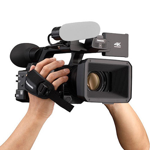 Panasonic AG-CX350 4K Camcorder with Starter Accessory Bundle: SanDisk 128GB Extreme SDXC Memory Card, Extended Life Replacement Battery (6000 mAh) & More (17pc Bundle)
