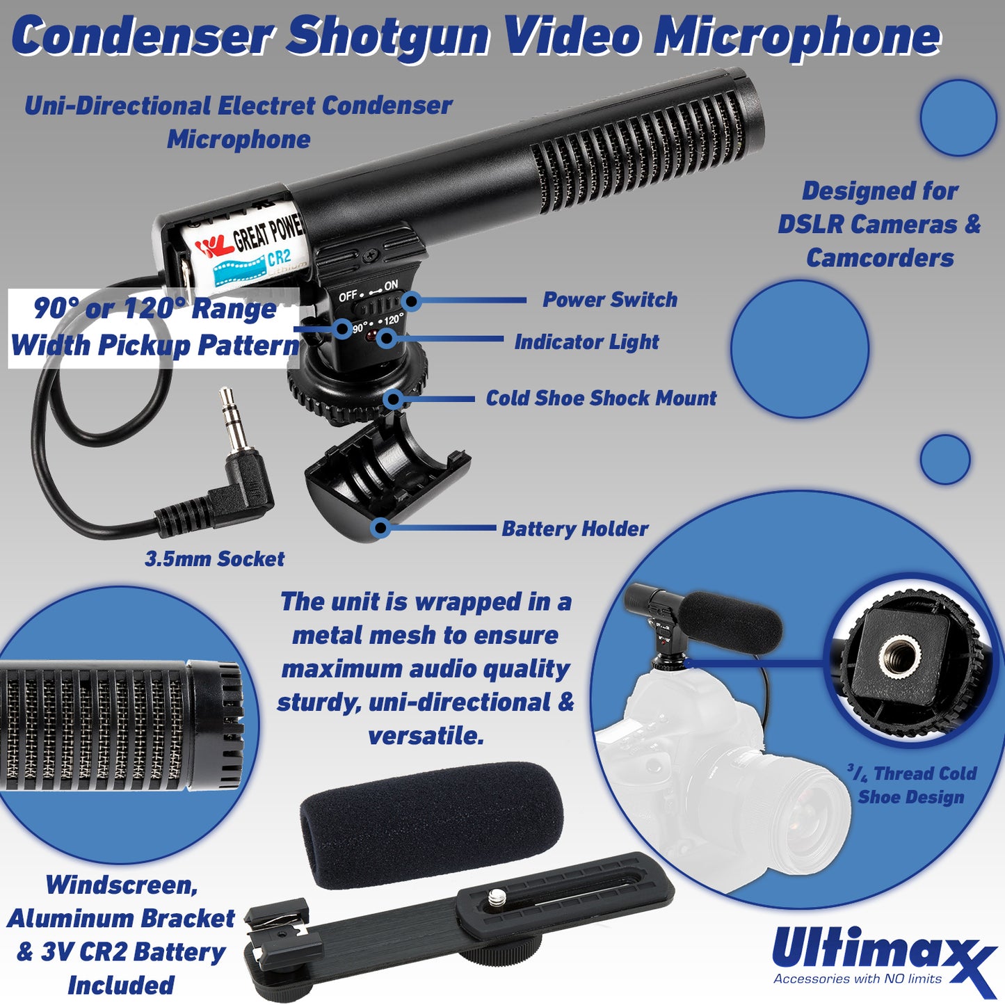 Panasonic AG-CX350 4K Camcorder with Advanced Accessory Bundle: SanDisk 128GB Extreme SDXC Memory Card, Condenser Microphone, Spare Battery, Tripod & Much More (22pc Bundle)