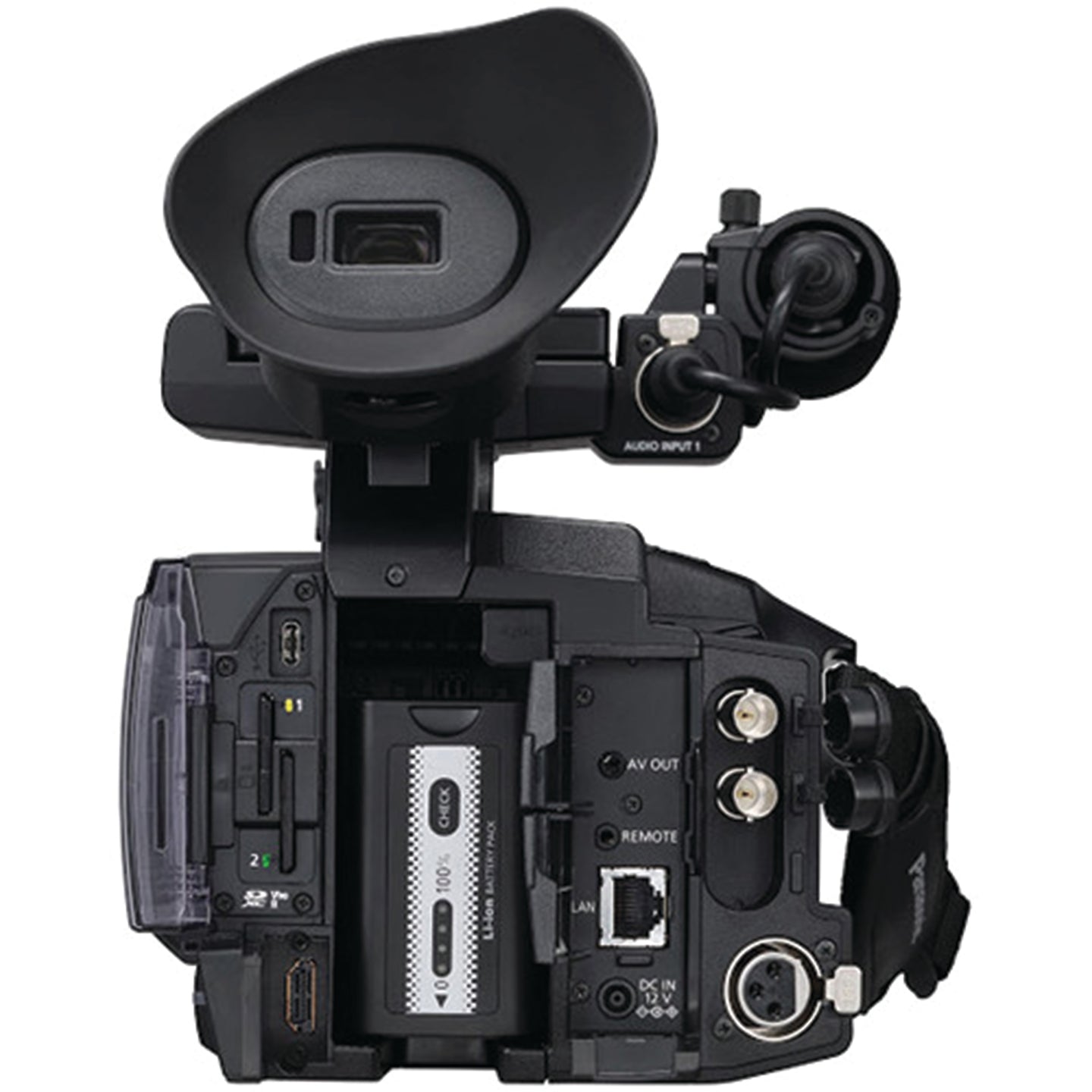 Panasonic AG-CX350 4K Camcorder with Deluxe Accessory Bundle: 2x SanDisk 128GB Ultra SDXC, 2x Spare Batteries, 160 LED Video Light, 80? Tripod/Monopod & Much More (30pc Bundle)