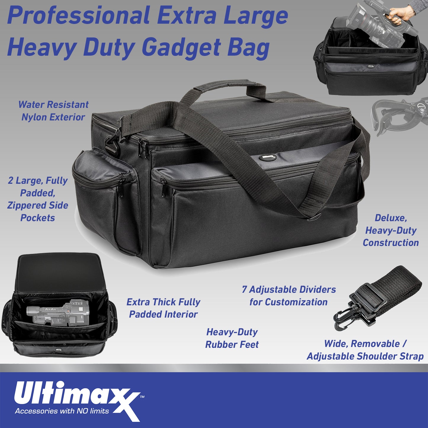 Panasonic AG-CX350 4K Camcorder with Deluxe Accessory Bundle: 2x SanDisk 128GB Ultra SDXC, 2x Spare Batteries, 160 LED Video Light, 80? Tripod/Monopod & Much More (30pc Bundle)