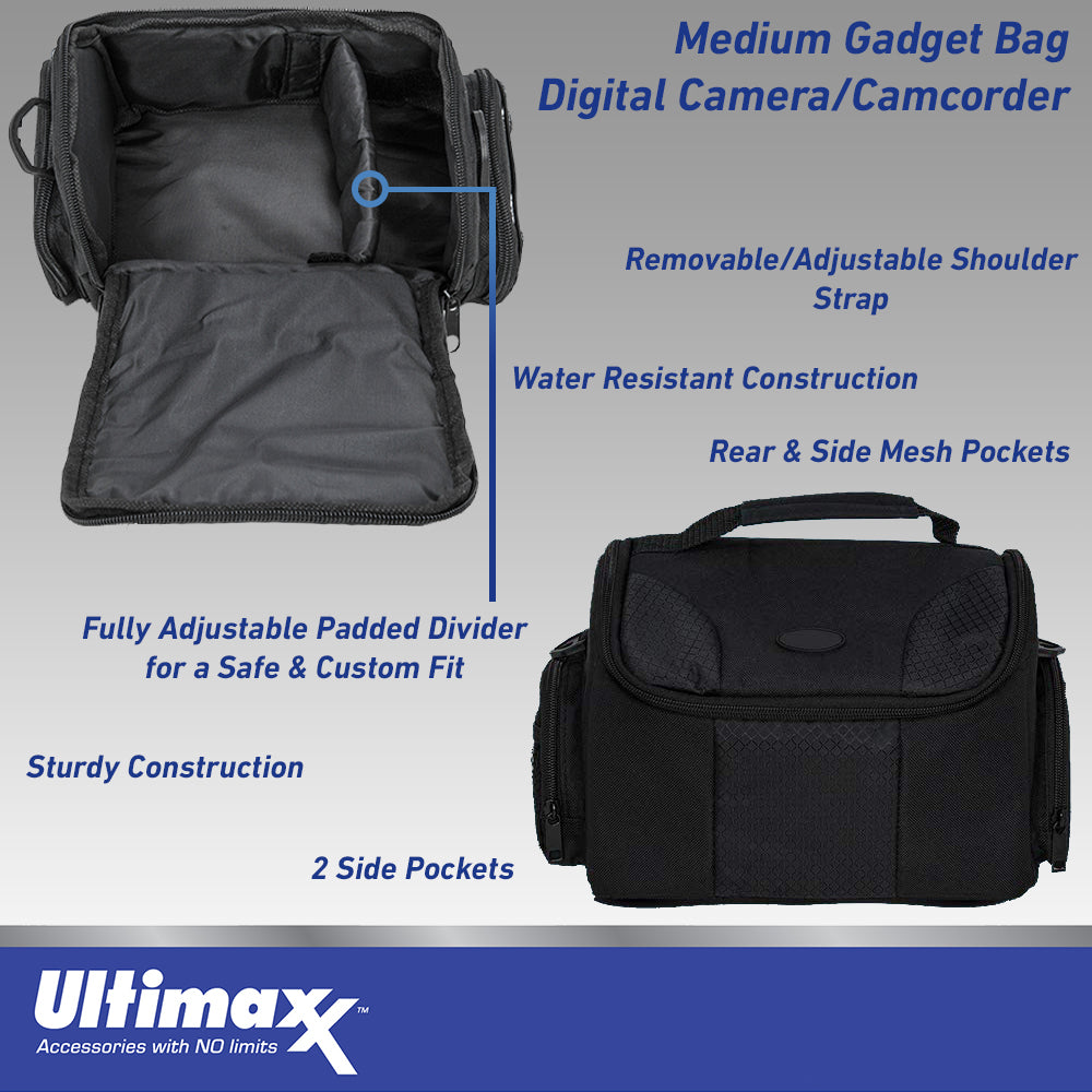 Ultimaxx Essential Bundle + Ricoh GR IIIx Urban Edition Digital Camera + SanDisk 64GB Extreme SDXC, Extended Life Replacement Battery & More (18pc Bundle)