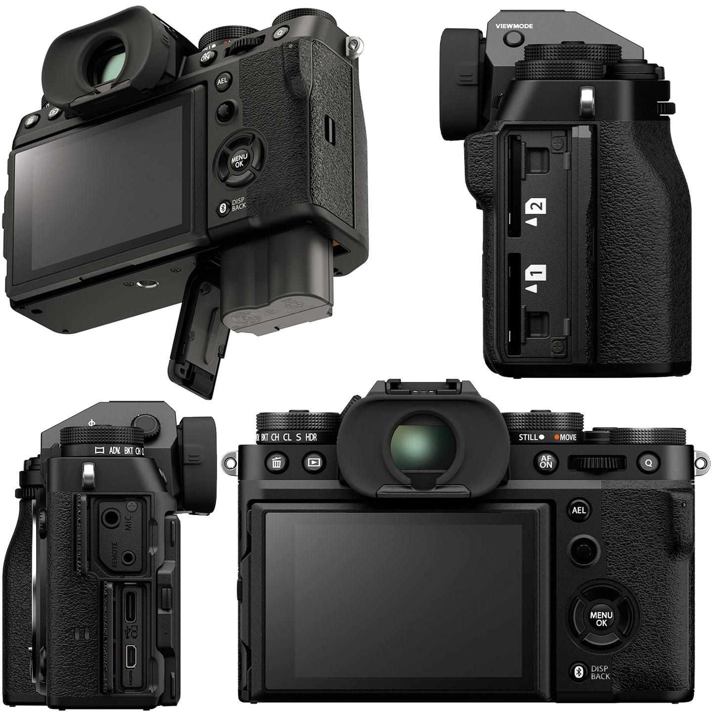 Ultimaxx Essential FUJIFILM X-T5 (Black, Body Only) Bundle - Includes: 32GB Extreme Pro Memory Card, Replacement Battery, Water-Resistant Gadget Bag & More (20pc Bundle)
