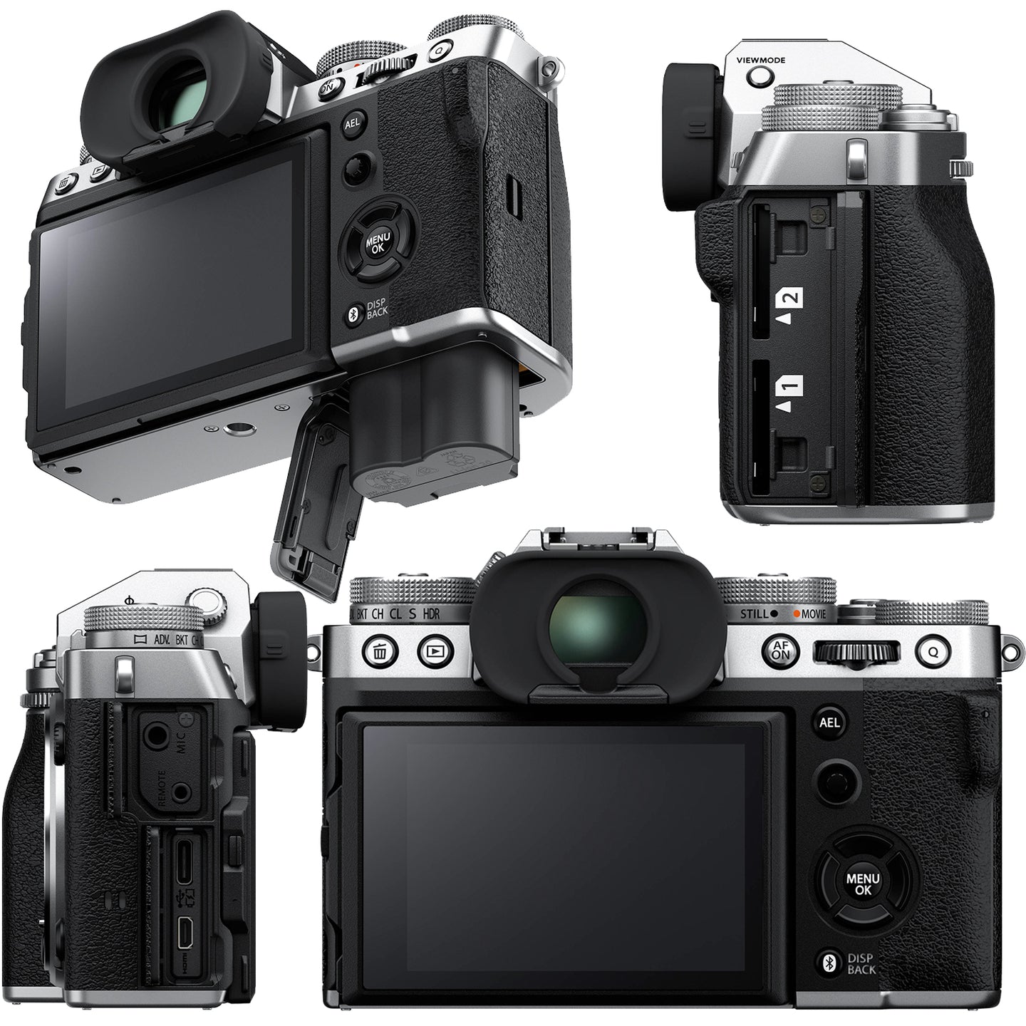 Ultimaxx Essential FUJIFILM X-T5 (Silver, Body Only) Bundle - Includes: 32GB Extreme Pro Memory Card, Water-Resistant Gadget Bag, Replacement Battery & More (20pc Bundle)