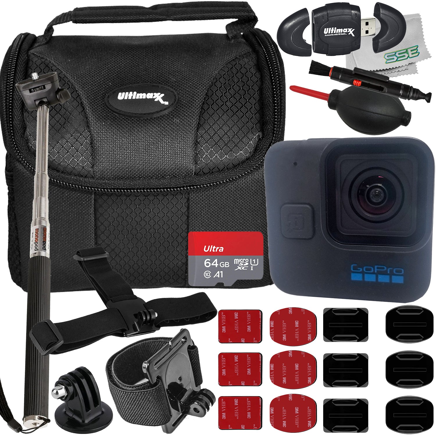 Ultimaxx Starter GoPro HERO11 Black Mini Bundle - Includes: 64GB Ultra ...