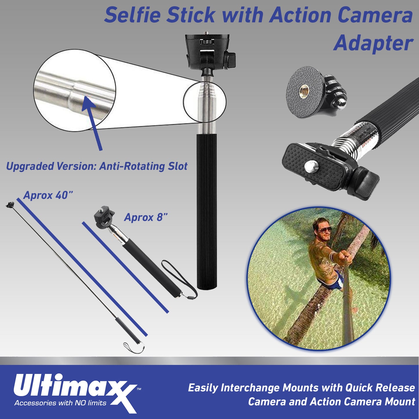 Ultimaxx Starter GoPro HERO11 Black Mini Bundle - Includes: 64GB Ultra MicroSDXC, Wrist & Head Straps with Action Camera Mounts, Water-Resistant Gadget Bag & More (15pc Bundle)
