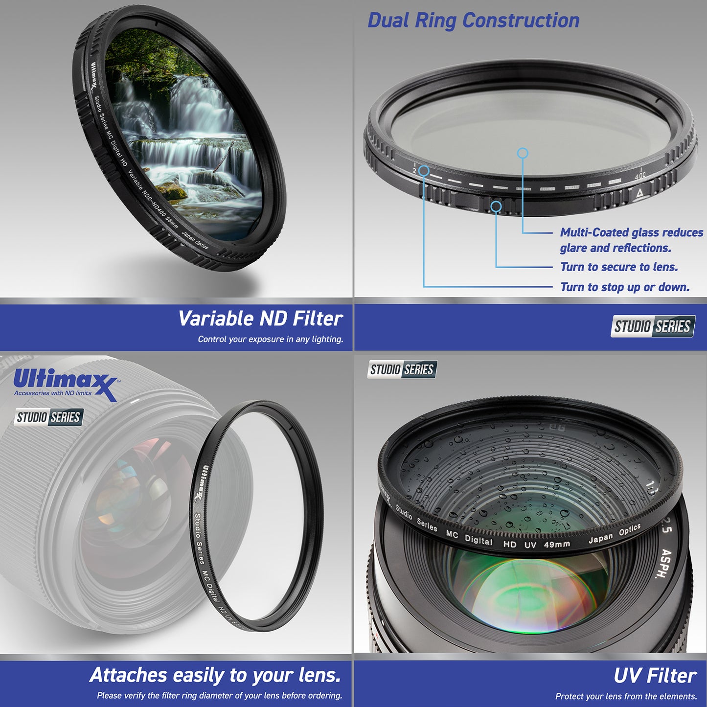 Ultimaxx Advanced Panasonic Leica DG Summilux 25mm f/1.4 II ASPH. Lens Bundle - Includes: 0.43x Wide-Angle Lens Attachment, Variable Neutral Density Filter & Much More (17pc Bundle)