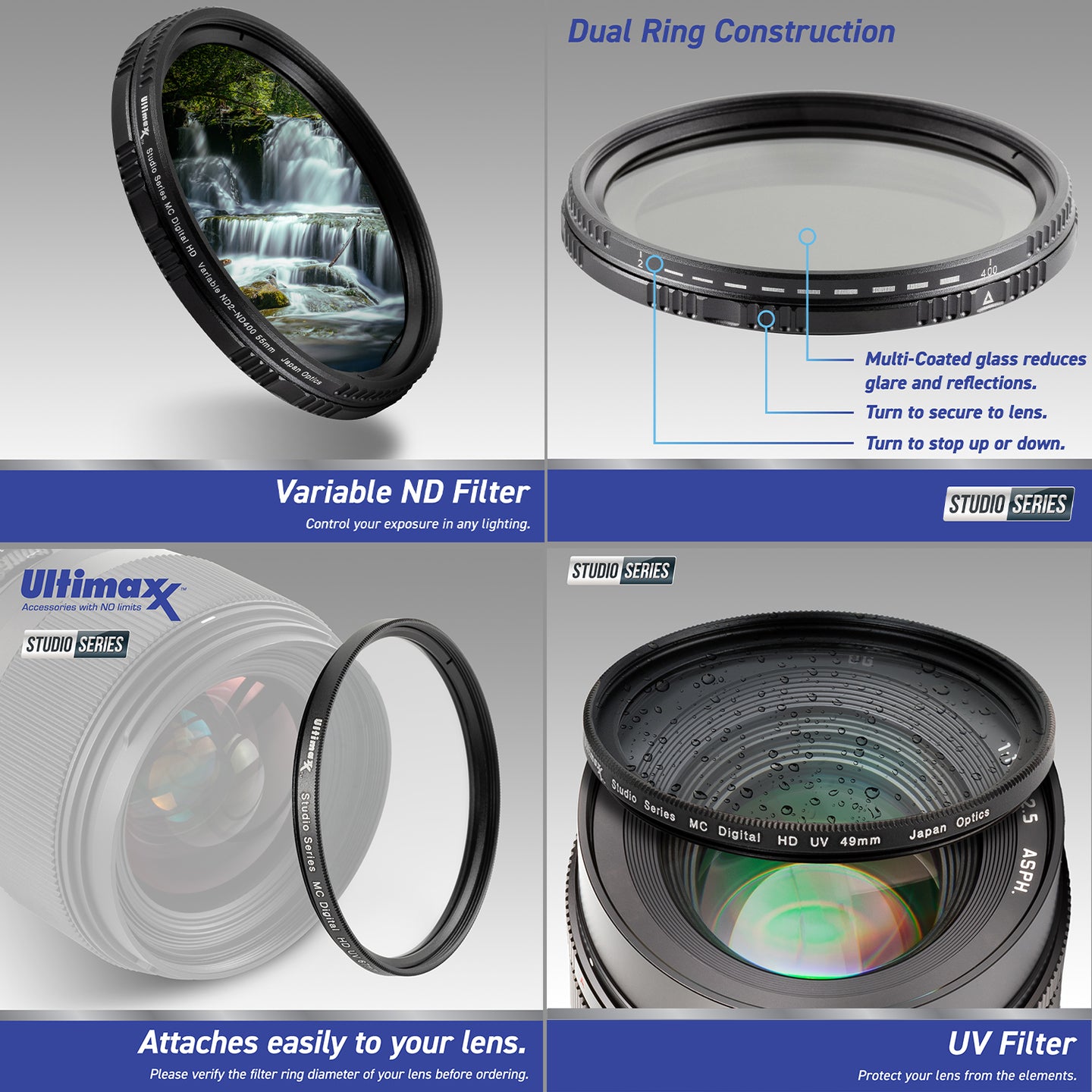 Ultimaxx Advanced Panasonic Leica DG Summilux 25mm f/1.4 II ASPH. Lens Bundle - Includes: 0.43x Wide-Angle Lens Attachment, Variable Neutral Density Filter & Much More (17pc Bundle)