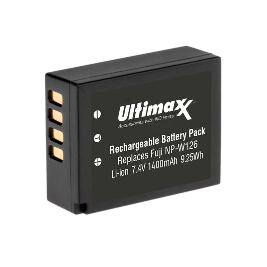 Ultimaxx Replacement Battery for Fuji NP-W126 - 1400 mAh