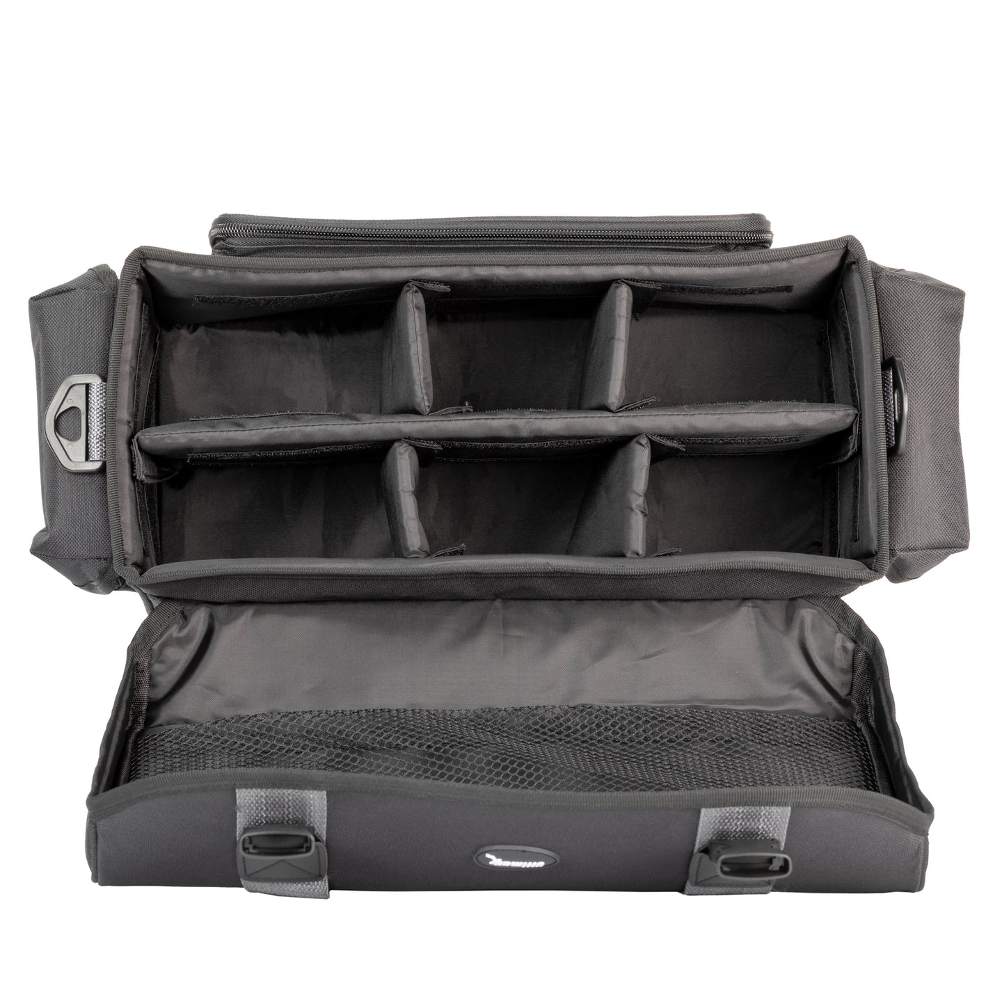 Ultimaxx Water-Resistant Gadget Bag for Electronics: Adjustable, Padded Dividers for Customization - Larger with Dual Buckles
