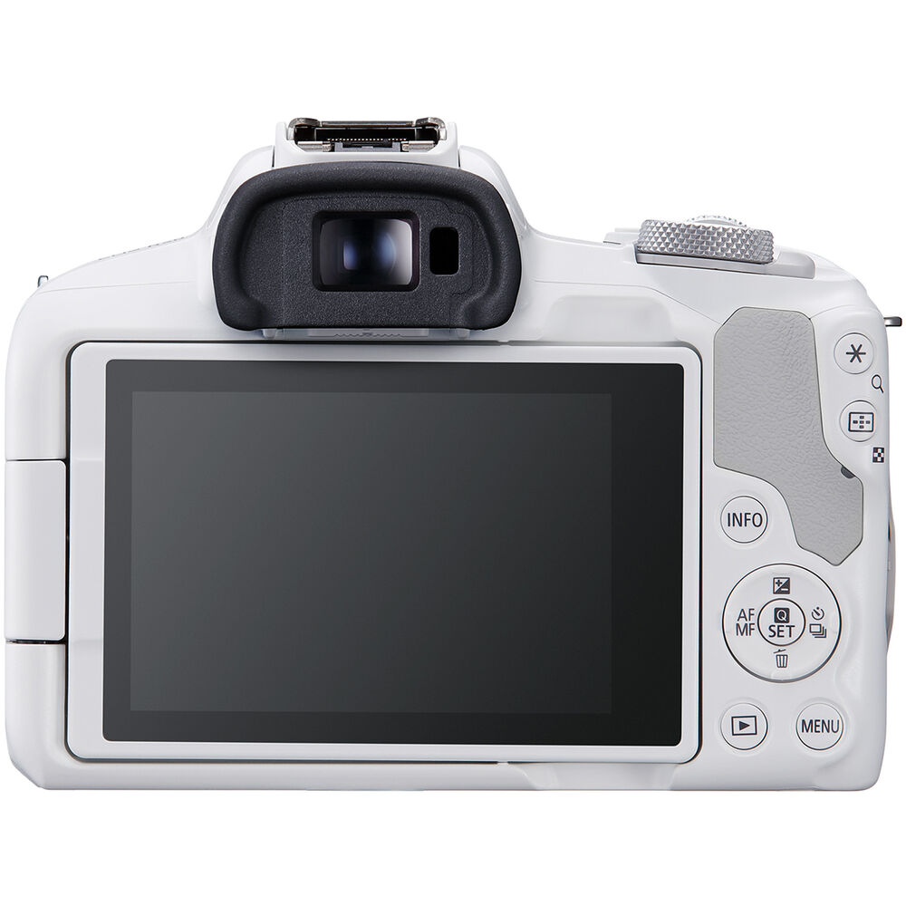 Canon EOS R50 Mirrorless Camera w/ 18-45mm and 55-210mm Lenses (White) PPCKIT