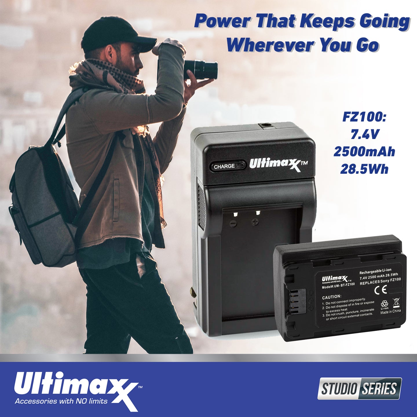 Ultimaxx Advanced Sony a7C II Mirrorless Camera Bundle (Silver - Body Only) - Includes: 64GB Extreme Memory Card, Replacement Battery & Much More (21pc Bundle)