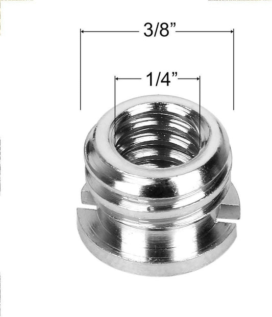 Matterport 1/4-20 to 3/8-16 Reducer Bushing Convert Screw Adapter for Monopod, Tripod, Ballhead, Stand and Video Light DSLR SLR (Single Unit)